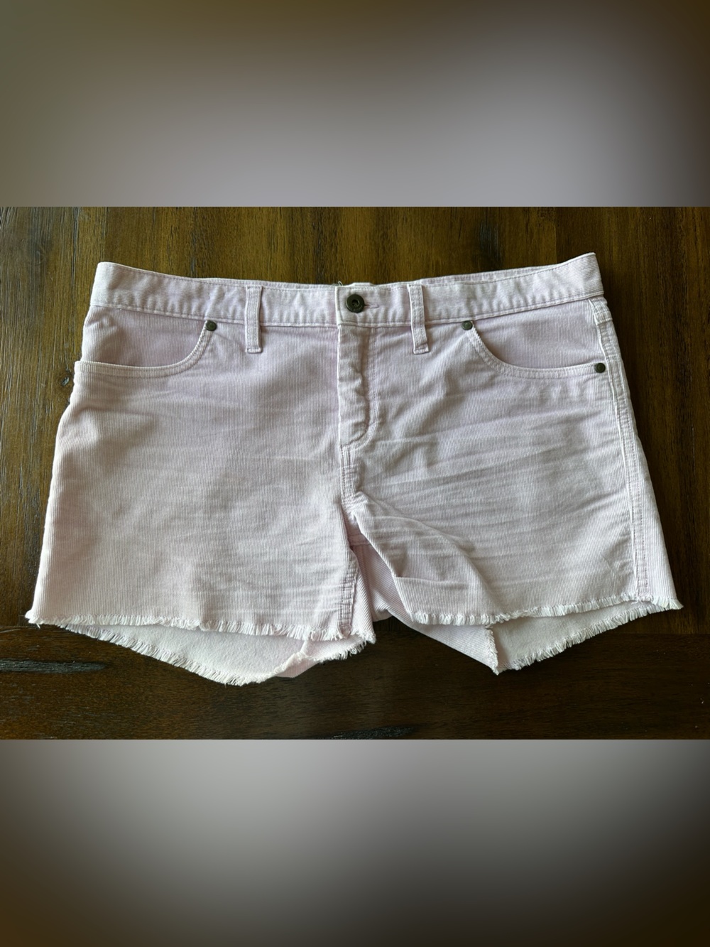 Carve Designs Women’s Light Purple Corduroy   Cutoff Shorts- size 10